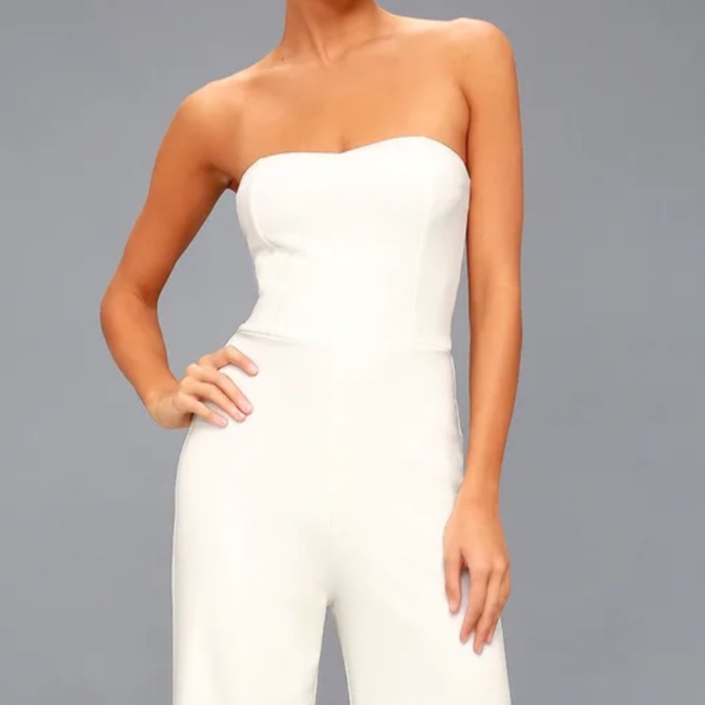 Lulus Size Small White Jumpsuit perfect for Bridal